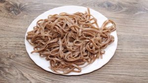 Гречневая лапша с яйцом