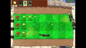 Нубо прохождение Plants vs Zombies 1-3
