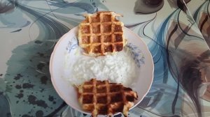 Вафли из кабачков.