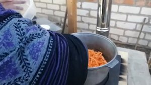 Как приготовить плов на уличной печке