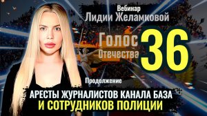 Аресты журналистов канала БАЗА и сотрудников полиции - Лидия Желамкова