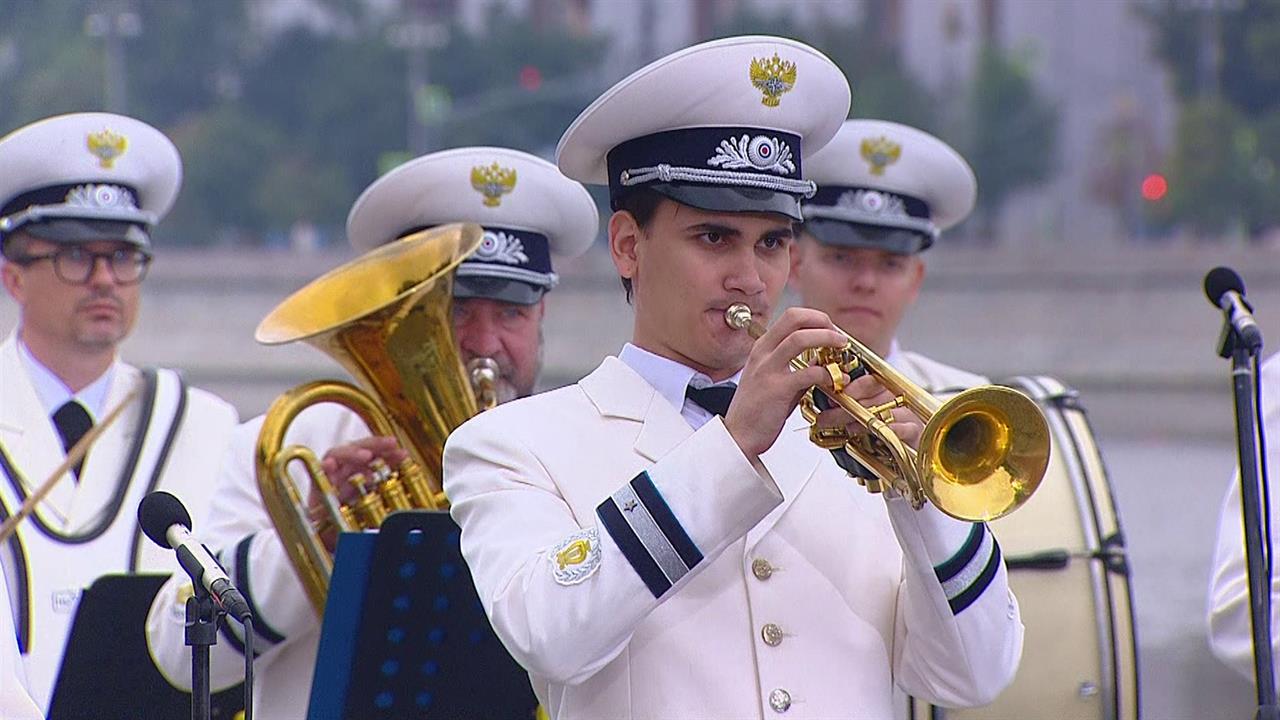 Оркестр Министерства транспорта Российской Федерации. Доброе утро. Суббота. Фрагмент выпуска от 0...