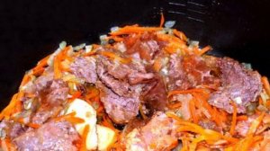 Гречка с тушенкой и грибами