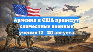 Армения и США проведут совместные военные учения 12‑20 августа