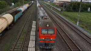 ВИДЕО ПОЕЗДОВ С МОСТА и ПЕШЕХОДНОГО ПЕРЕЕЗДА.