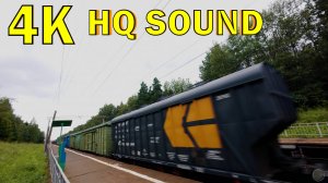 Товарный поезд на DJI Osmo Action 5 Pro (4K60 HQ Sound)