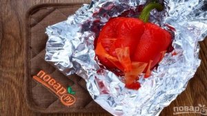 Хумус с запеченным перцем и вялеными томатами