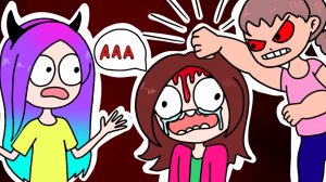 Как моя подруга чуть не .... кальмара из-за ПИКОВОЙ ДАМЫ (анимация) Аури.mp4