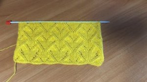 Классный узор спицами для ваших изделий! Повяжем вместе