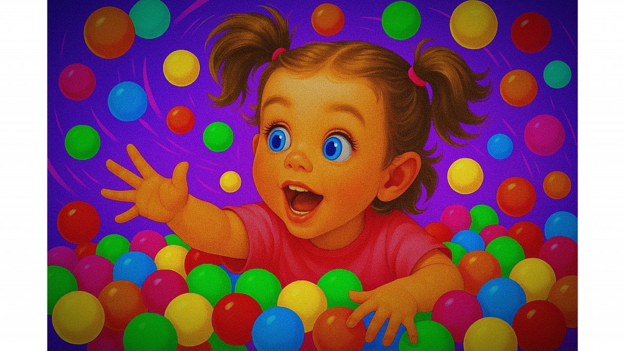 🎉 Веселье в бассейне с шариками! Теона и Беатрис в игровой комнате 🎈