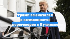 Трамп высказался о возможности переговоров с Путиным