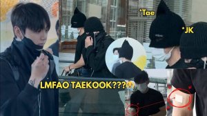 Тэхен повредил руку!! Только не надо, чтобы Тэхен как и Чонгук тоже закрывал лицо в аэропорту😩