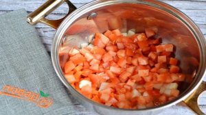 Гречка с помидорами