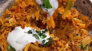 Солянка из капусты с мясом свинины 👍простое в приготовлении блюдо быстро аппетитно сытно на обед