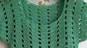 Будьте внимательны.Правильный узор для зелёной кофточки.