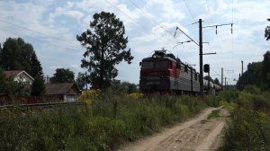 Электровоз ВЛ80с-2056 с наливным поездом на перегоне Кстово - Ройка