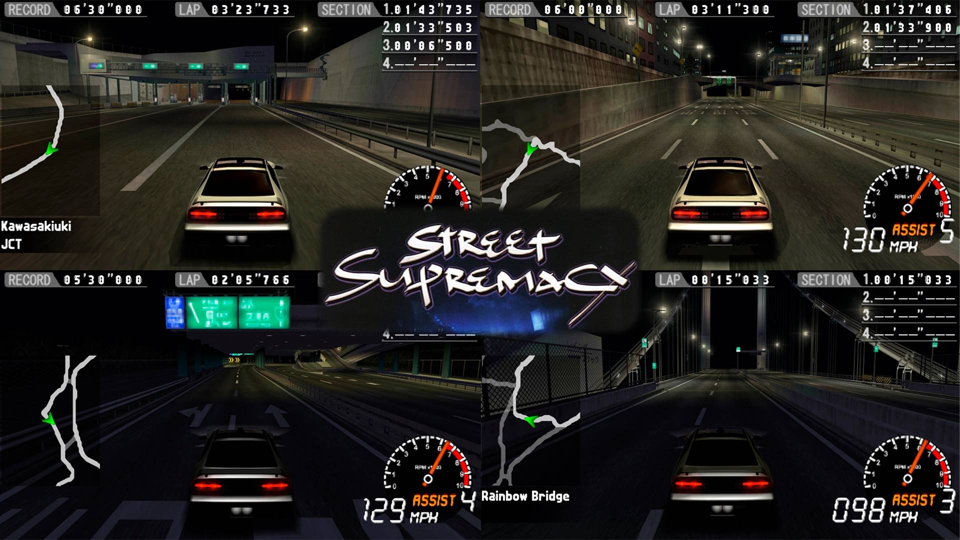 Street Supremacy (PSP) - Все Гоночные Трассы