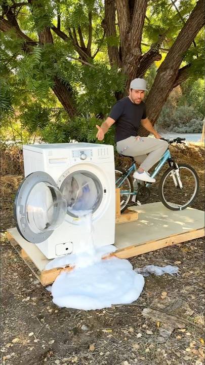 Велосипед - Стиральная Машина (Марк Робер НАСА | Mark Rober NASA) смотреть онлайн