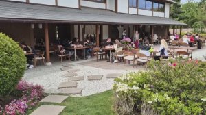 Кафе Киссатен в Японском саду парка Галицкого в Краснодаре.