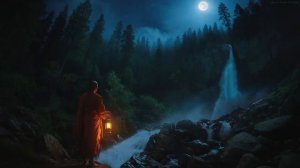 Moonlit Falls: Healing Meditation Music - Relaxing Nature Ambience