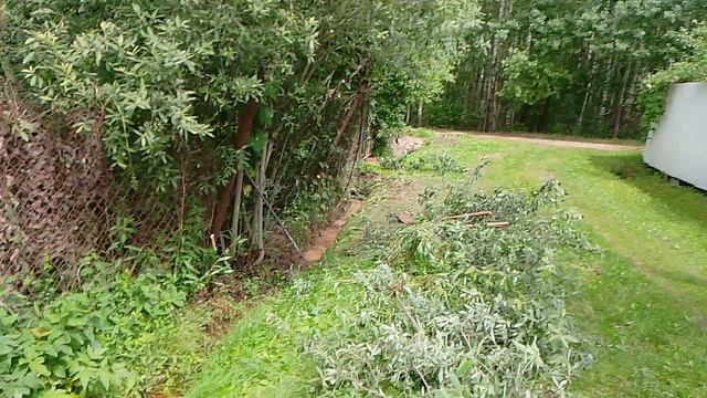 27-06-2025 Чищу сточную канаву, сточную канаву на даче вдоль забора. смотреть онлайн