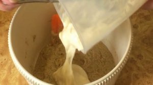 Бананово-амарантовый пирог с изюмом