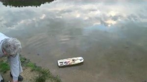 Испытания пожарного катера Феникс без верхней палубы.