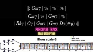 Smoot Soulful Blues Backing Track in Gm