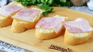 Гренки с беконом