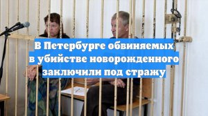 В Петербурге обвиняемых в убийстве новорожденного заключили под стражу