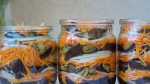 Баклажаны с морковкой и луком на зиму