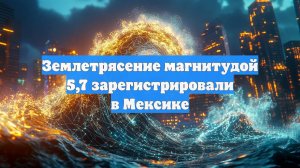 Землетрясение магнитудой 5,7 зарегистрировали в Мексике