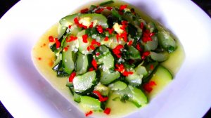 Корейский салат из кабачков