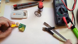 Замена батарейки в транспондере.