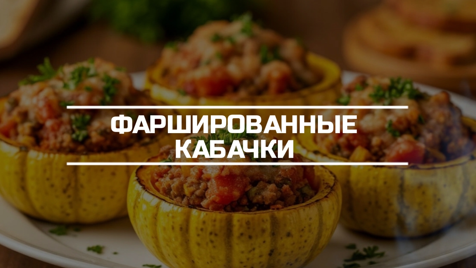 Фаршированный кабачек.