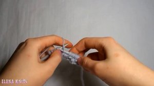 Вязание спицами. Французская резинка.