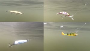 Как работают рыболовные приманки под водой. Съёмки под водой 🐋 🦈🐋