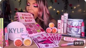 ASMR EDIBLE KYLIE JENNER КОЛЛЕКЦИЯ К 22-МУ ДНЮ РОЖДЕНИЯ, EDIBLE KYLIE MONEY, ПАЛЕТКА ДЛЯ МАКИЯЖА MUK