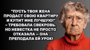 ИСТОРИИ ИЗ ЖИЗНИ: "ПУСТЬ ТВОЯ ЖЕНА ПРОДАСТ СВОЮ КВАРТИРУ И КУПИТ МНЕ ЛУЧШУЮ!" – ТРЕБОВАЛА СВЕКРОВЬ