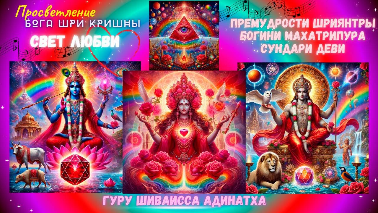 Просветление Бога Шри Кришны свет Любви Премудрости Шриянтры Богини Махатрипура Сундари Деви