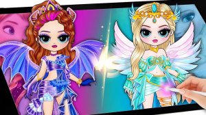 Модный макияж для девочек с новым дизайном одежды для принцесс Диснея и Божьей коровки