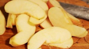 Гренки с яблоками