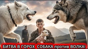 БИТВА В ГОРОХ СОБАКА против ВОЛКА КТО ПОБЕДИЛ ПЁС БРОСИЛА ВЫЗОВ ВОЛКУ И СПАСЛА ХОЗЯИНА