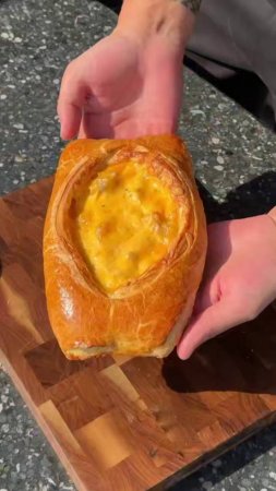 Слоёные лодочки с курино-картофельной начинкой