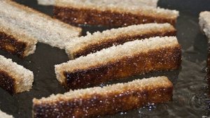 Гренки ржаные с чесноком