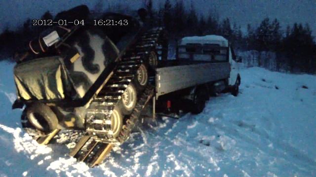 Самодельный вездеход на гусеницах. смотреть онлайн