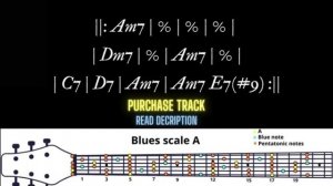 The Best Soulful Staight Blues Backing Track in Am