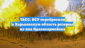 ТАСС: ВСУ перебросили в Харьковскую область резервы из-под Красноармейска
