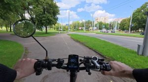 Вело прогулка по городу на электрофэтбайке Wenbo F10. Мини обзор велосумки