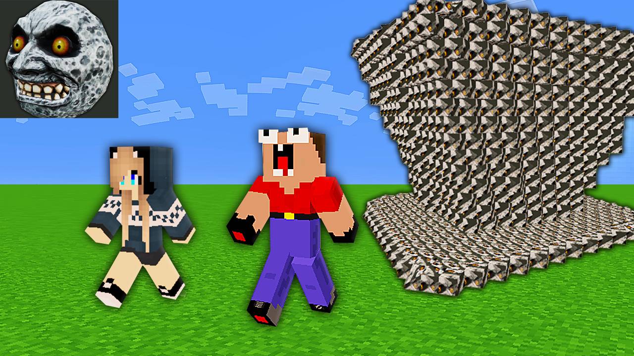 🌊ЦУНАМИ ИЗ ЛУНА ПРОСНУЛАСЬ В МАЙНКРАФТ! | Глазастая Морда Minecraft смотреть онлайн